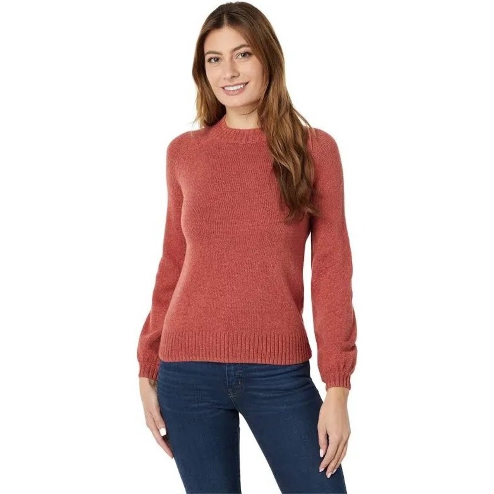 Smartwool Cozy Lodge Bell Sleeve Sweater in Dusty Cedar Heather Size Medium